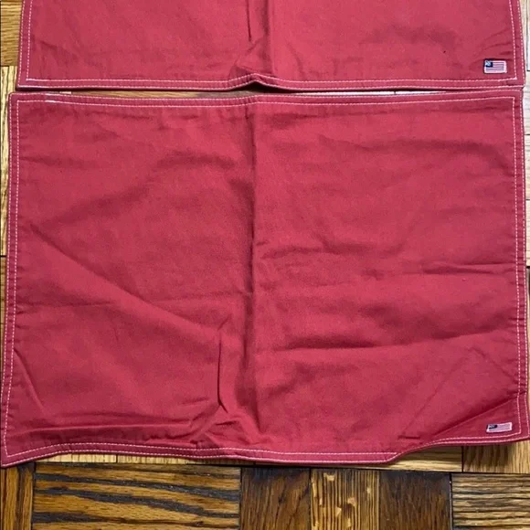 NWOT vintage Ralph Lauren red placemats (2) - Picture 3 of 5